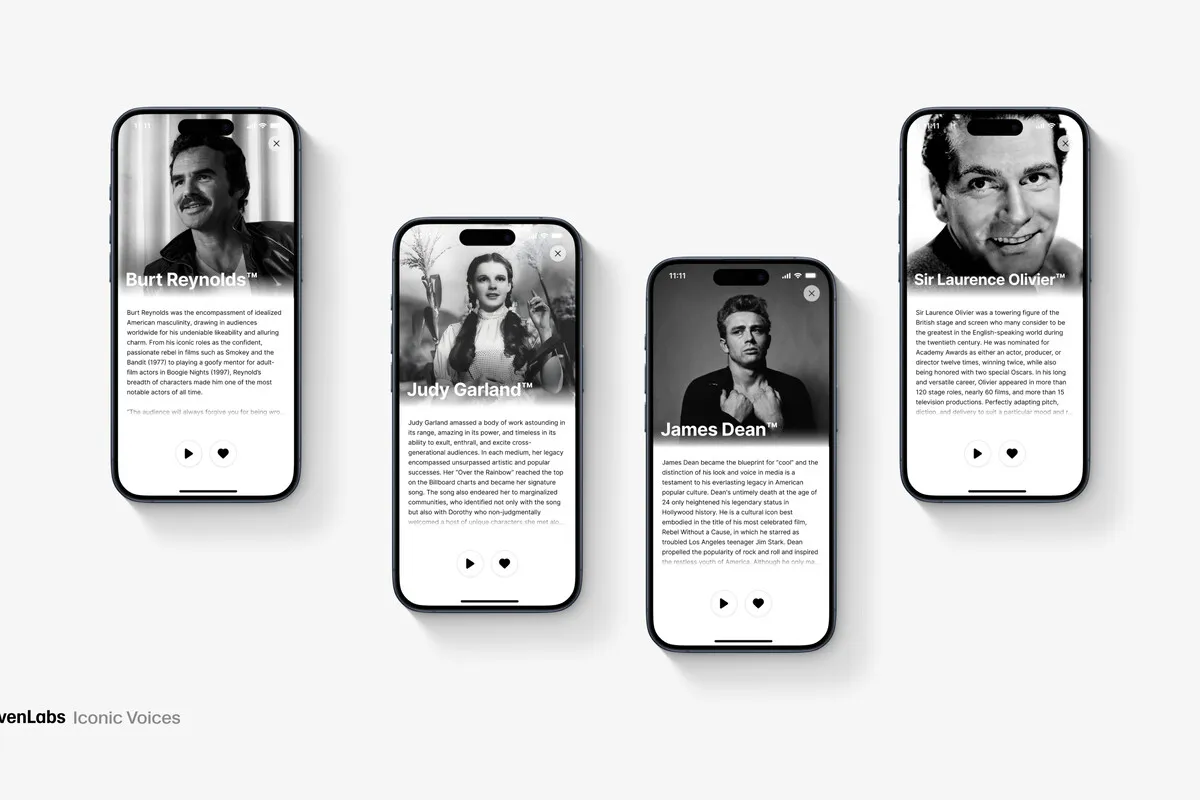 Inteligencia artificial resucita voces de icónicos artistas del Old Hollywood 